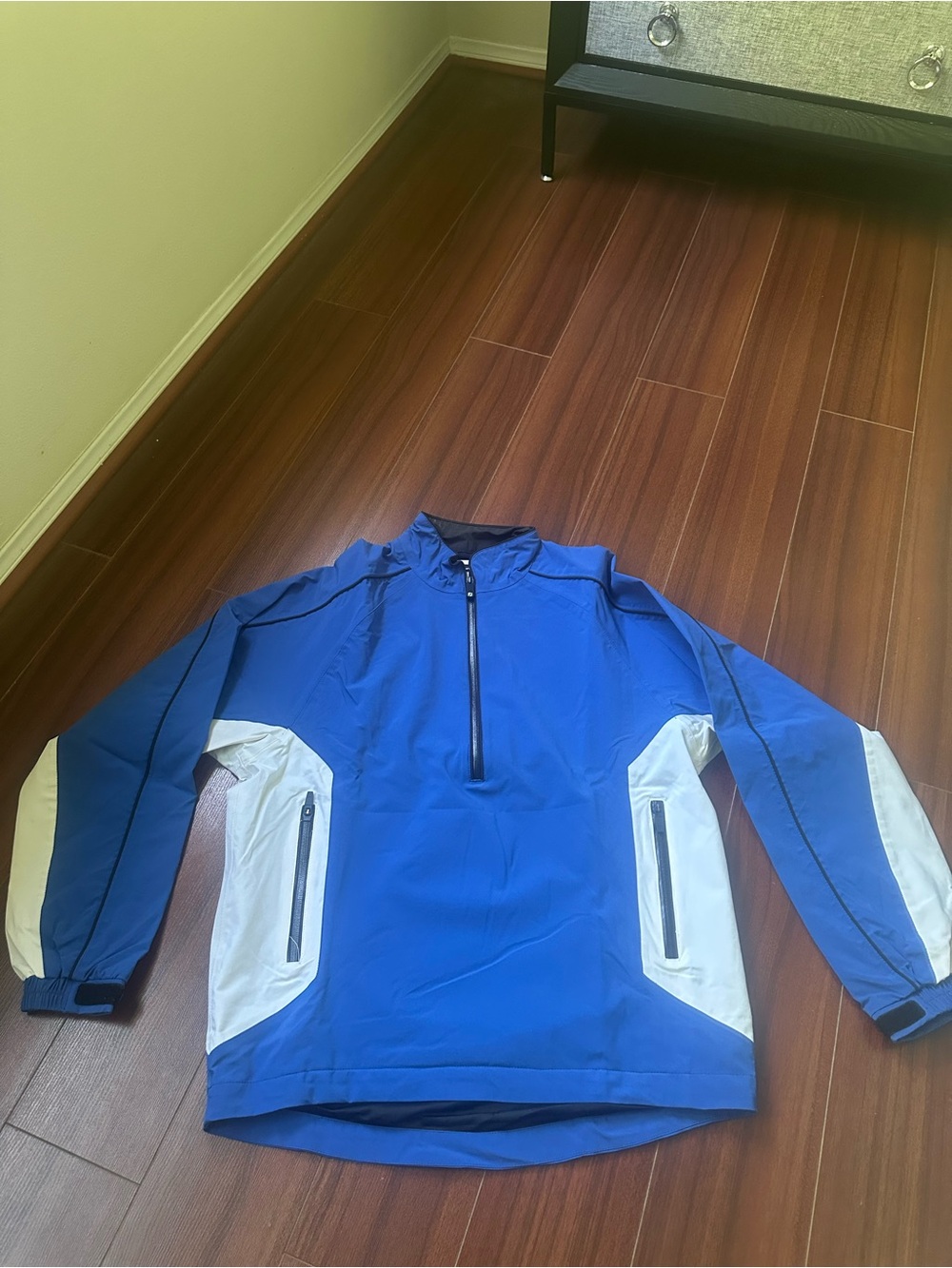 FootJoy Blue Golf Windbreaker with White Panels